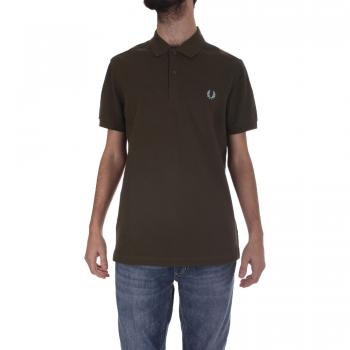 Fred Perry Green Male Polo Shirt Size S