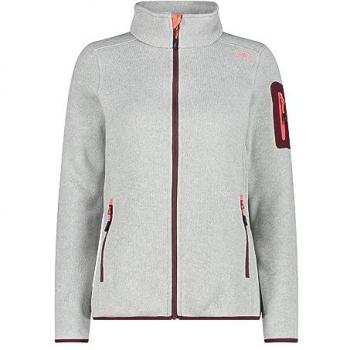 Forro polar CMP Melange Knit-Tech Heavy Fleece gris claro mujer - XL