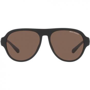 Armani Exchange Men's Brown Pilot Sunglasses AX 4126SU 58mm Full-Rim