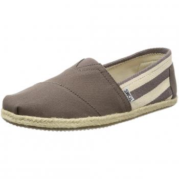 Toms Stripe University Classics, Alpargatas para Hombre, Gris