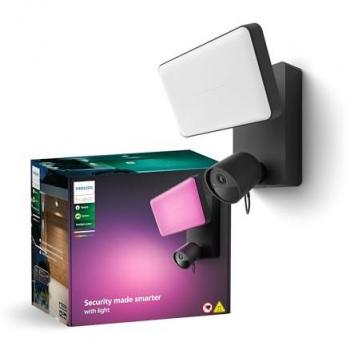 Proyector y Cámara de Seguridad Exterior Philips Hue Secure FullHD Negra
