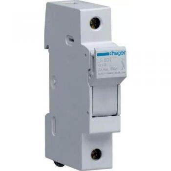 Hager LS501 - Portafusible 10,3x38 32a 1 polo