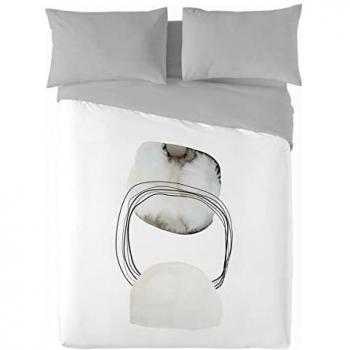 Funda Nórdica Naturals Pebble Cama de 80/90 (150 x 220 cm)