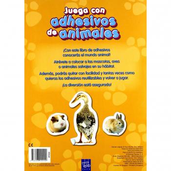 Juega con adhesivos de animales