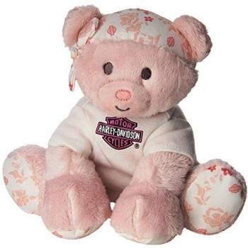 Kids Preferred Harley Davidson All Bean Bag, Pink Bear Spark Plug by Kids Preferred