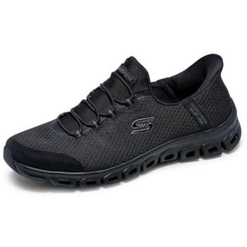 Zapatillas Slip-Ins Skechers Glide-Step-Pursuit para Mujer - Negras, Talla 36, Vegan, Lavables en Máquina