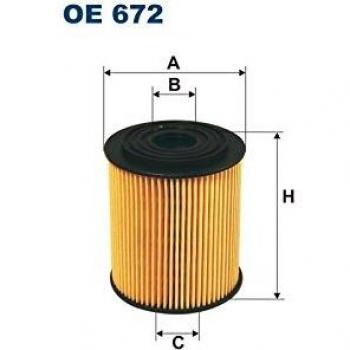 Filtro de aceite Filtron OE672 - Filtro de aceite para motor, compatible con diversas marcas y modelos de vehículos, diseñado para proporcionar una filtración eficiente y prolongar la vida del motor, fabricado con materiales de alta calidad que garanti