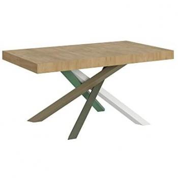 Mesa extensible Volantis 90x160/420 cm Roble Natural Estructura Multicolor 4/A