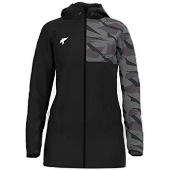 Chubasquero Joma Explorer Mujer Negro Antracita, chaqueta impermeable para outdoor