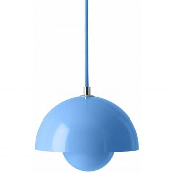 Lámpara colgante Flowerpot VP10, Ø 16 cm, azul claro