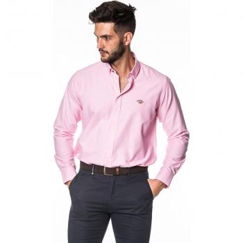 Camisa Spagnolo Classic Lisa en Rosa para Hombre