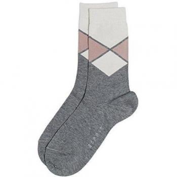 ESPRIT Duo Argyle - Calcetines para mujer, color grau