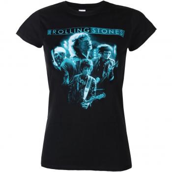 Rolling Stones Women's Band Glow T-Shirt - ROCK OFF M