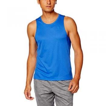 SALOMON Agile Tank Camiseta sin Mangas, Hombre, Azul
