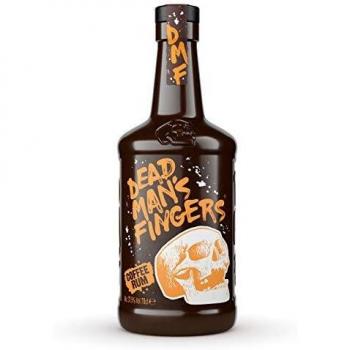 Dead Man's Fingers Coffee Rum 70cl - Ron con sabor a café, origen Inglaterra, botella de 700 ml