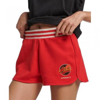 Pantalones Cortos Vintage Collegiate para Mujer Superdry Rojo Rebelde XS
