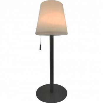 Lámpara LED recargable Lindby Azalea negra de aluminio con CCT regulable en altura
