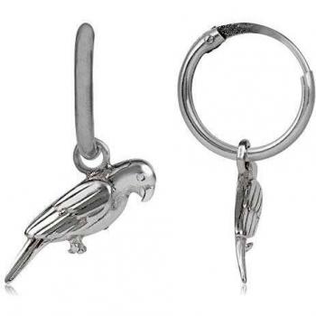 Córdoba Jewels | Pendientes en plata de ley 925 con diseño Aritos Loro Silver