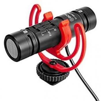 Boya BY-MM1 Pro Cardioid Condenser Microphone - Type: Cardioid Condenser Microphone, Frequency Response: 20Hz - 20kHz, Polar Pattern: Cardioid, Sensitivity: -42dB