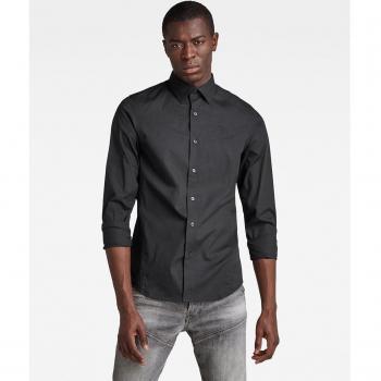 G-Star Raw Men's Black Dressed Super Slim Long Sleeve Shirt