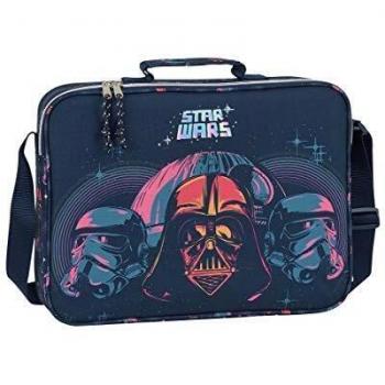 safta 612001385 Bolso Maletín Cartera Extraescolares Star Wars, Multicolor