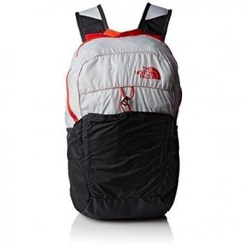 North Face Flyweight Pack - Mochila de viaje, color gris / rojo, talla OS