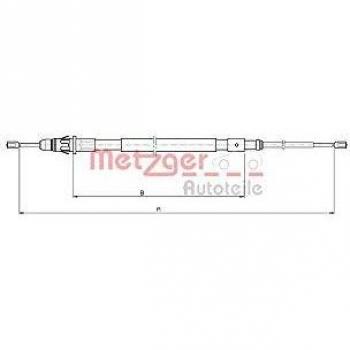 Cable de freno de estacionamiento METZGER 10.4717