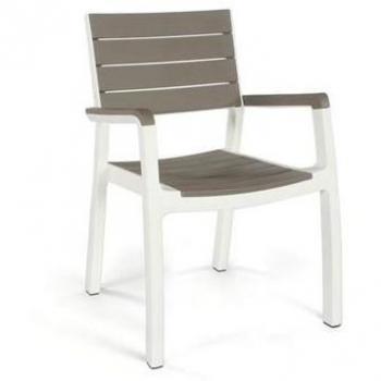 Keter - Sillón de jardín exterior Harmony. Color Beige / topo