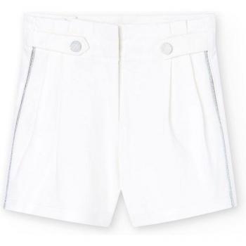 Short de niña liso con botones decorativos