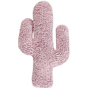 Happy Decor Kids -Cojín Cactus 100% Algodón Natural- Relleno: 100% Poliéster -Rosa- 45x45 cm