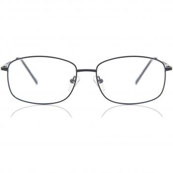 Cuadrado Montuta Completa Metálico Negro Armazones para Hombre - Gafas Anti-Azules - SmartBuy Collection
