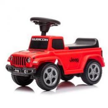 Coche correpasillos Jeep Gladiator rojo, modelo BB Carnival, color rojo, diseño de Jeep Gladiator, adecuado para niños pequeños, fabricado en plástico resistente, ruedas silenciosas y estables, fácil de manejar y transportar