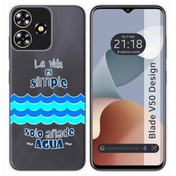 Funda de Silicona para Zte Blade V50 Design 4G con Diseño de Agua y Dibujos