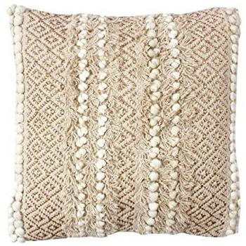 Cojín Crudo Textil Hogar 70% Algodón 30% Yute 1x1x1cm Estilo Boho