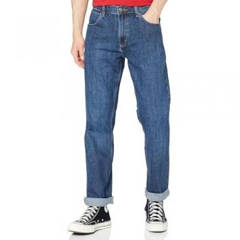 Wrangler Men's Authentic Straight Jeans - Dark Blue - W33 / L30