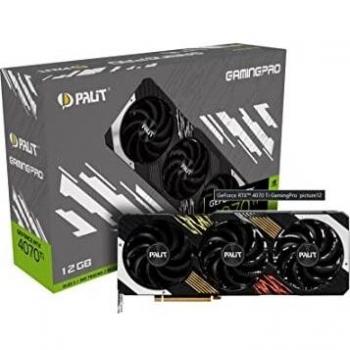 Palit GeForce RTX 4070 Ti Gaming Pro Graphics Card, 12 GB GDDR6X, 2310 MHz Graphics Clock, PCIe 4.0