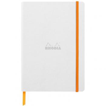 Cuaderno A5 Rhodia 117386C - Cubierta blanda - Líneas horizontales - 14,8x21 cm - Rhodiarama - Blanco