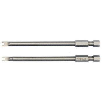 Yato YT-0498 Punta de Destornillador - 2 Piezas, Fabricadas en acero al cromo vanadio, Tratamiento térmico para mayor durabilidad, Acabado pulido y cromado para resistencia a
