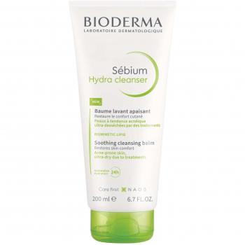 Bioderma Sebium Hydra Cleansing Balm 200ml - Soothing cleansing balm for sensitive, oily, and combination skin; helps remove makeup and impurities; hydrates and soothes the skin; non-comedogenic; formulated with a blend