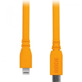 2024 RODE SC19-Orange, Rode SC19 5' USB-C to Lightning Accessory Cable Orange