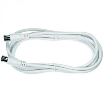 Cable de antena Axing SAK 501-00, F-Conectores rápidos, 5 metros, doble apantallamiento