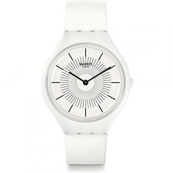 Swatch Unisex Digital Quartz Watch with Silicone Strap SVOW100