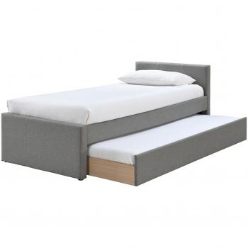 Cama nido infantil 90 × 195 cm tela gris Macco