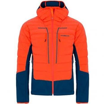 Trangoworld Beraldi Chaqueta, Hombre, Naranja/Azul Oscuro, 2XL