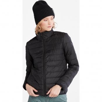 Plumífero de mujer Timberland Axis Peak negro con aislamiento ligero y cierre de cremallera