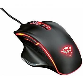 Trust Gaming GXT 168 Haze - Ratón Gaming RGB con 6 Botones programables y Software avanzado, Negro