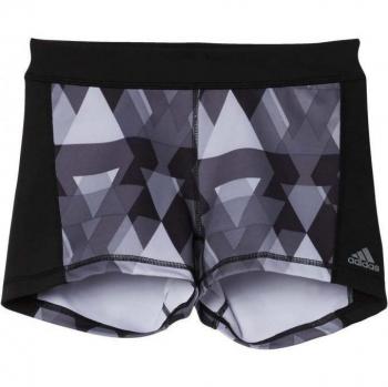 adidas TF St 3 Glo Tri - Mallas para mujer, talla XS, color negro / gris / plateado