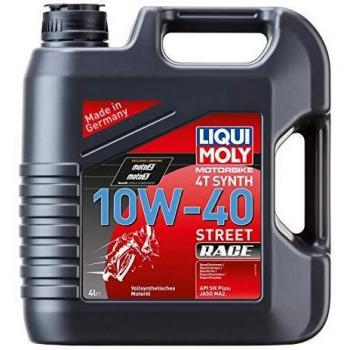 Aceite de motor Liqui Moly 100% Sintético 10W-40 Street Race 4L