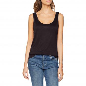 Vila Clothes Vinoel Tank Top-Noos, Camiseta sin Mangas para Mujer, Negro Black, 44
