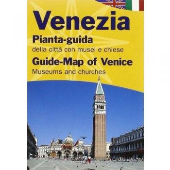 Mapa guía de Venecia con museos y iglesias - Edición bilingüe italiano e inglés